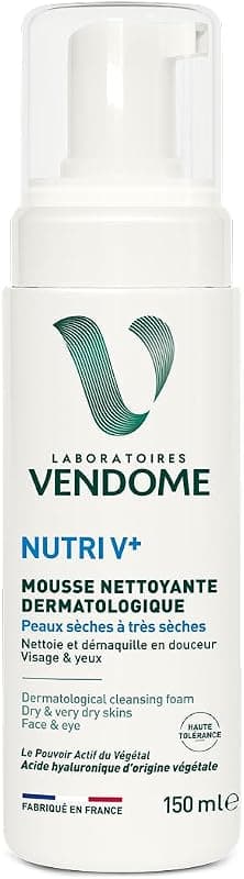Mousse Nettoyante Dermatologique NUTRI V+ - Soin Douceur Peaux Sèches