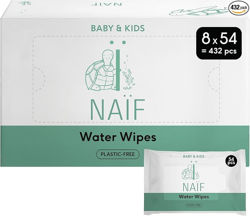 Lingettes Humides Sans Plastique Naïf | Douces & Écologiques