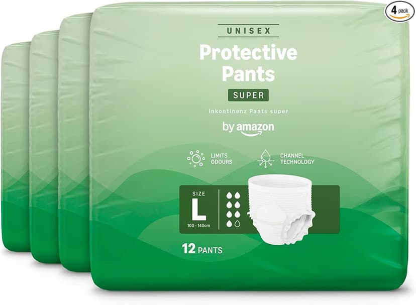 Super-Pantalons Unisexes by Amazon - Protection Absorbante et Confortable Taille L