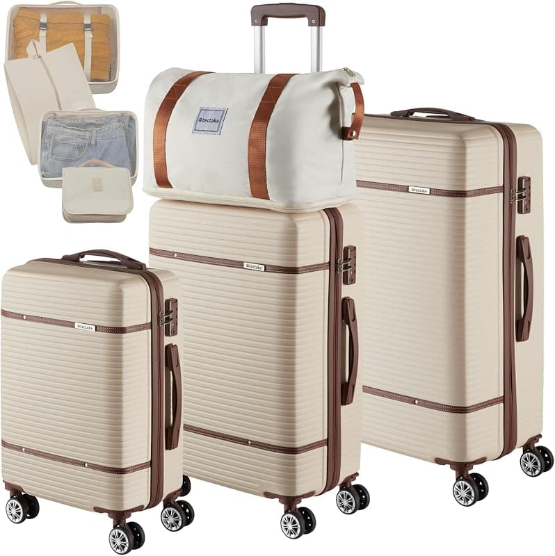 Set Complet de 13 Valises de Voyage tectake® : L'Essentiel pour des Escapades Organisées