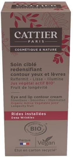 Cattier Soin Ciblé Redensifiant Bio : Jeunesse du Regard et des Lèvres