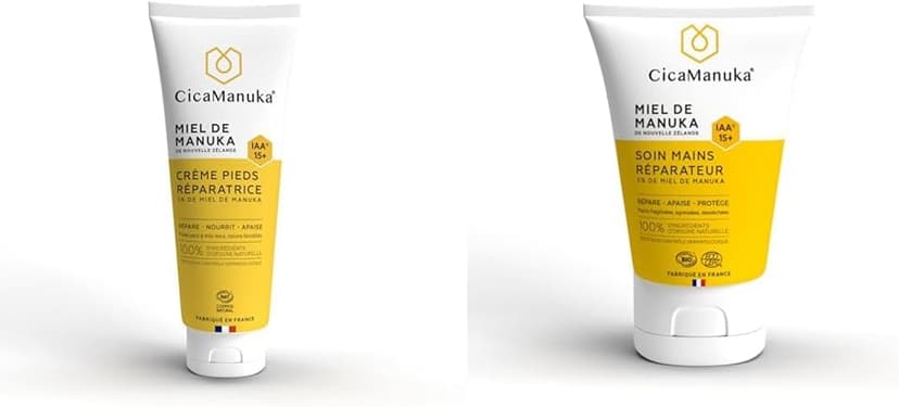 Duo CicaManuka : Soins Réparateurs Pieds & Mains au Miel de Manuka IAA15+