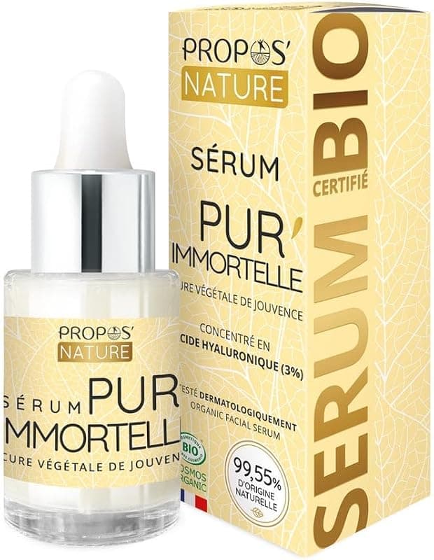 Sérum Pur'Immortelle Bio - Jeunesse et Éclat Naturels
