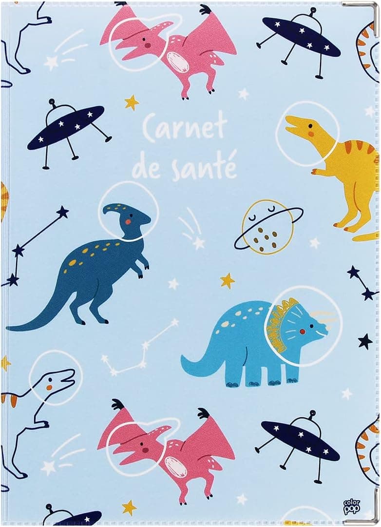 Protège Carnet de Santé Bébé Color Pop - Fabrication Française