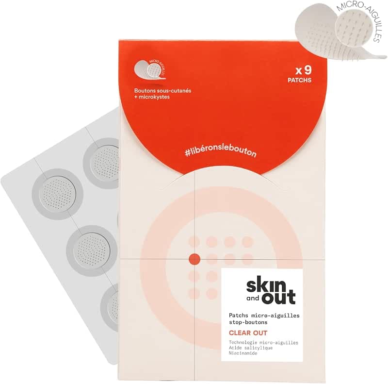 Skin & Out : Patchs à Micro-aiguilles pour Boutons Sous-cutanés et Microkystes
