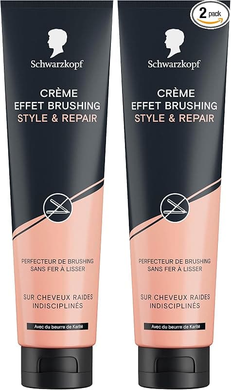 SCHWARZKOPF Style & Repair : Crème Coiffante Effet Brushing Sans Fer