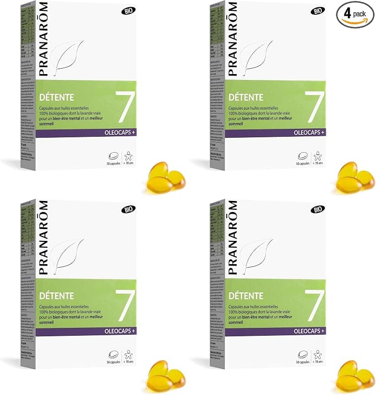 Pranarôm Oléocaps 7 Détente - Huiles Essentielles pour le Bien-Être