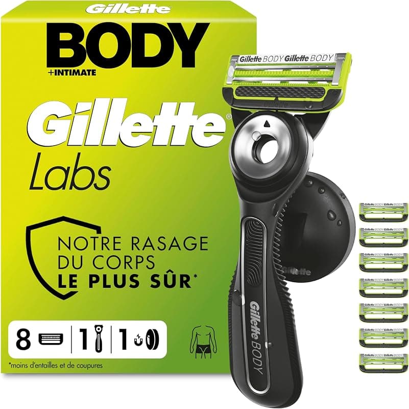Rasoir Corps et Intimité Homme GilletteLabs : Douceur et Précision