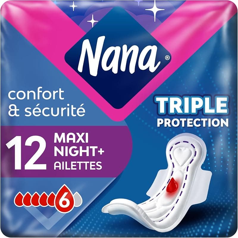 Serviettes Hygiéniques Nuit Nana Maxi Goodnight - Flux Abondant